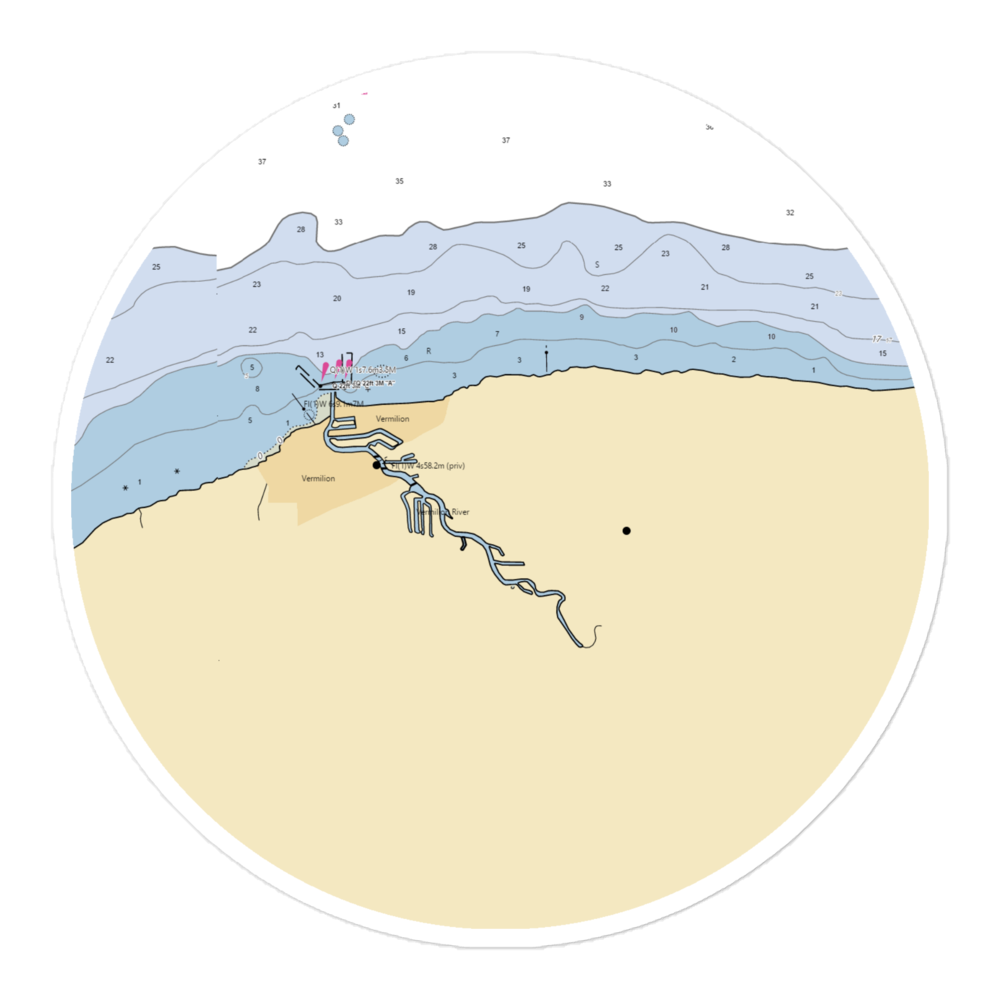 Maple Grove Marina & Park (Vermilion, OH) NOAA Chart Sticker 