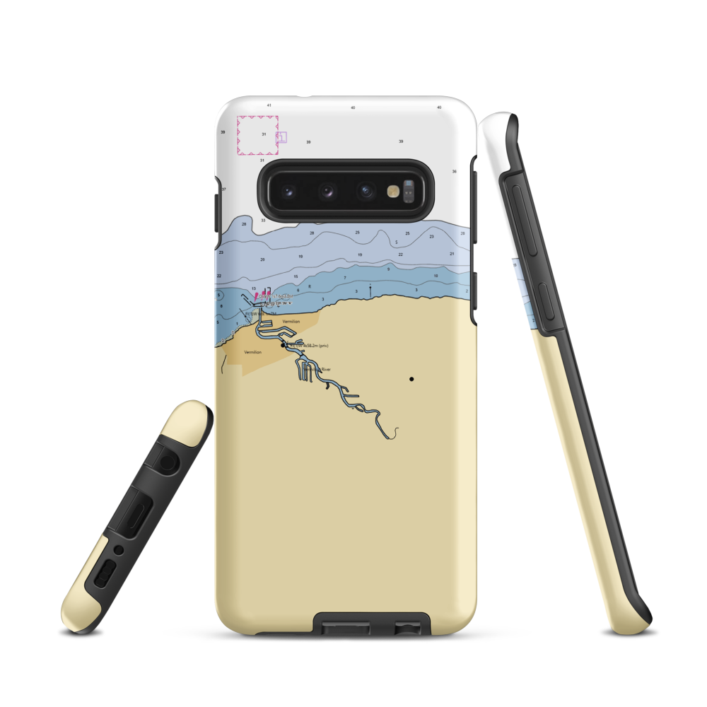 Valley Harbor Marina (Vermilion, OH) NOAA Chart Samsung Phone Case Samsung Galaxy S10 model shown