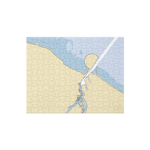 Harbor House Bar & Grill (Huron, OH) NOAA Chart Jigsaw Puzzle