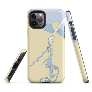Gull Harbor (Huron, OH) NOAA Chart  Tough iPhone Case