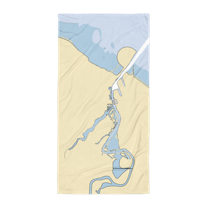 Gull Harbor (Huron, OH) NOAA Chart Towel