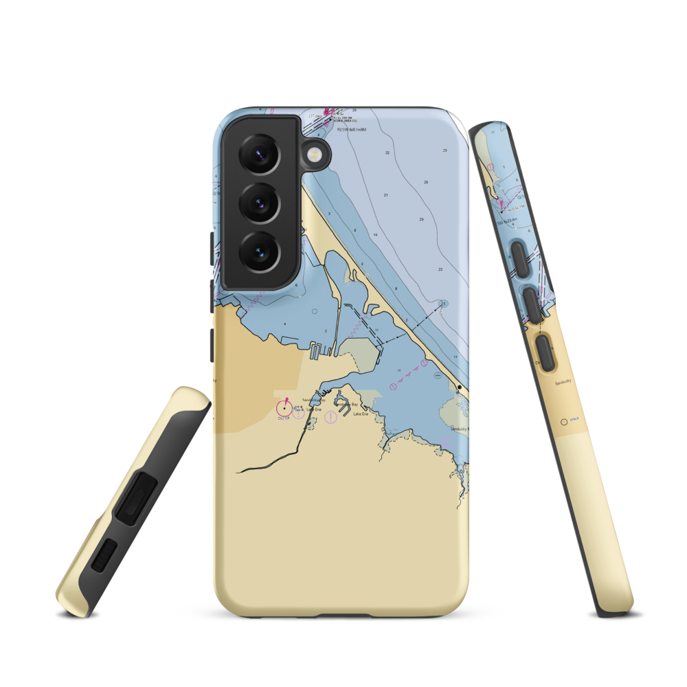 Hoty Marine Group (Sandusky, OH) NOAA Chart Samsung Phone Case Samsung Galaxy S22 model shown