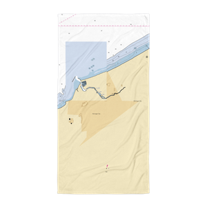 Trail Creek Marina (Michigan City, IN) NOAA Chart Towel