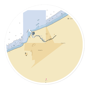 Sprague Pointe Marina (Michigan City, IN) NOAA Chart Sticker