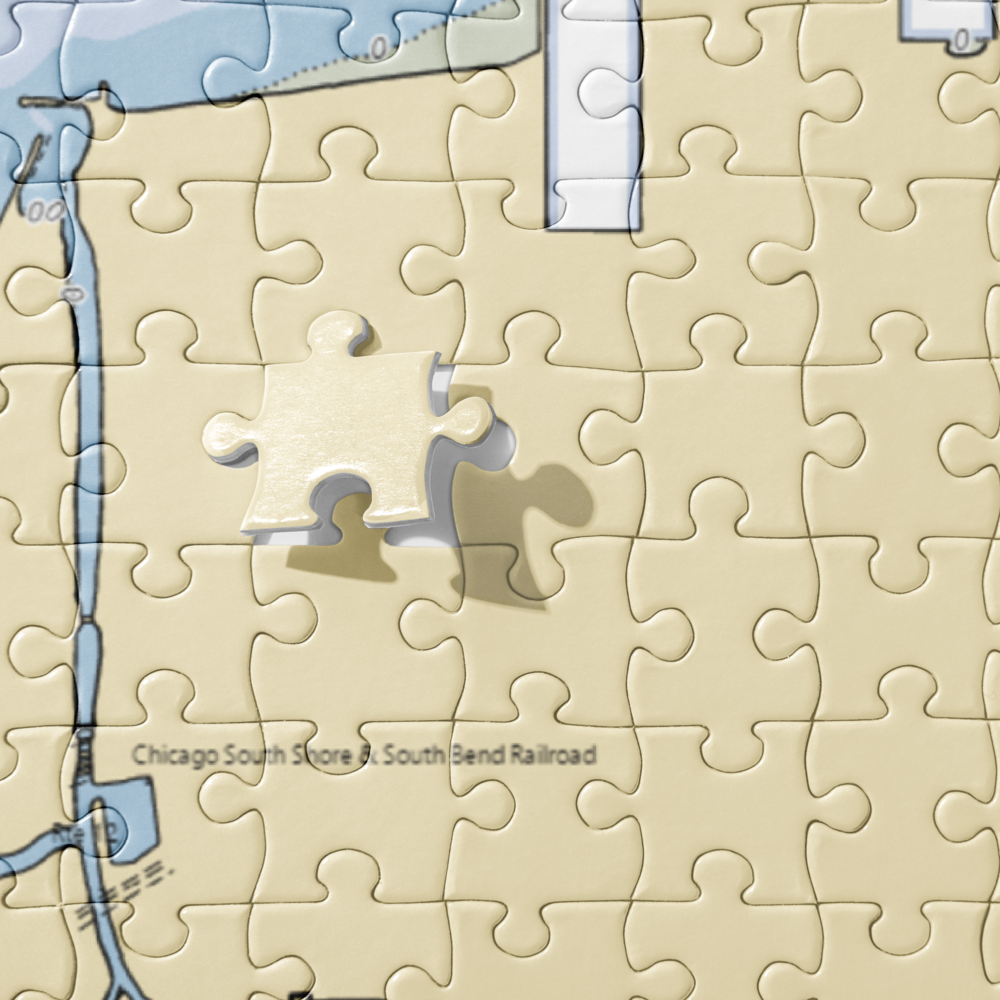 Izaak Walton League: Miller Chapter (Gary, IN) NOAA Chart Jigsaw Puzzle 