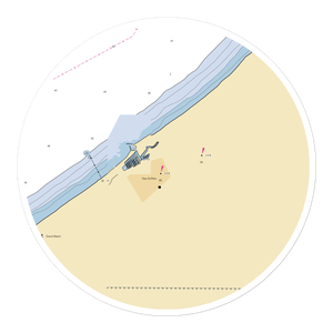 New Buffalo Harbor Landing Marina (New Buffalo, MI) NOAA Chart Sticker