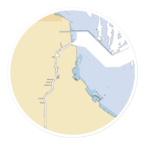 Calumet Yacht Club (Whiting, IN) NOAA Chart Sticker