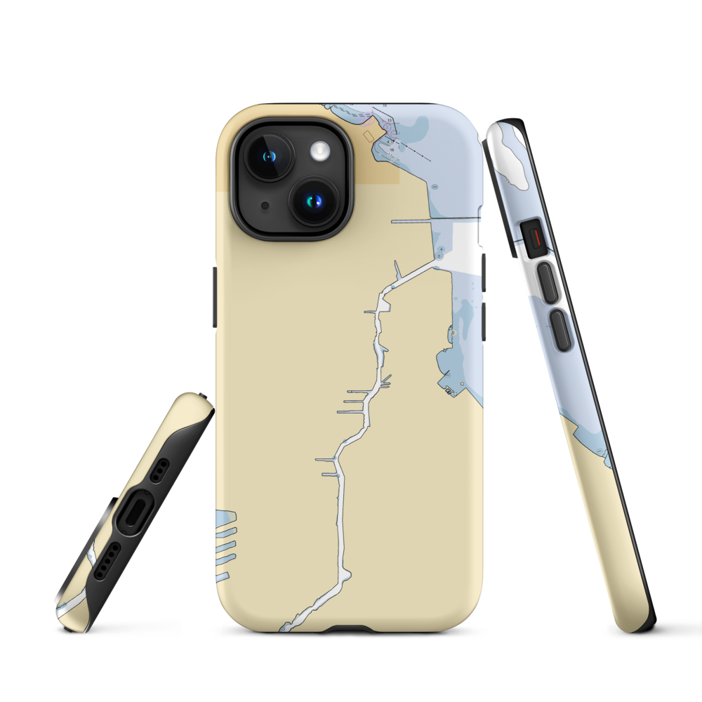 Skyway Yacht Works (Whiting, IN) NOAA Chart  Tough iPhone Case iPhone 15 model shown