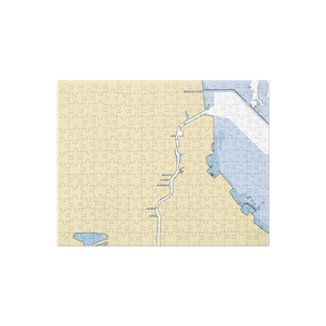 Skyway Yacht Works (Whiting, IN) NOAA Chart Jigsaw Puzzle