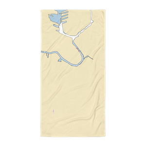 Cal Side Marina (Whiting, IN) NOAA Chart Towel