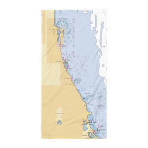 31st Street Harbor, the Chicago Harbors (Arlington Heights, IL) NOAA Chart Towel