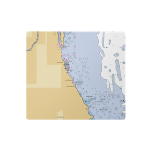 31st Street Harbor, the Chicago Harbors (Arlington Heights, IL) NOAA Chart  Gaming Mouse Pad