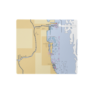 Burnham Harbor, the Chicago Harbors (Arlington Heights, IL) NOAA Chart  Gaming Mouse Pad