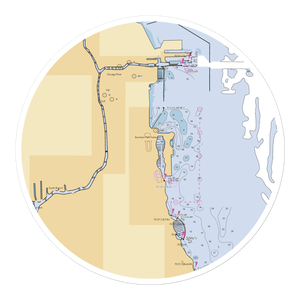 Burnham Harbor, the Chicago Harbors (Arlington Heights, IL) NOAA Chart Sticker