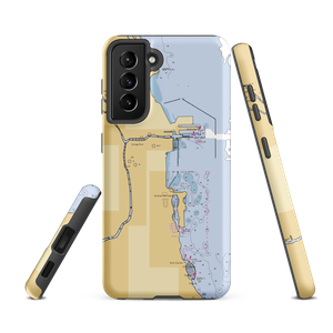 Monroe Harbor, the Chicago Harbors (Arlington Heights, IL) NOAA Chart Samsung Phone Case