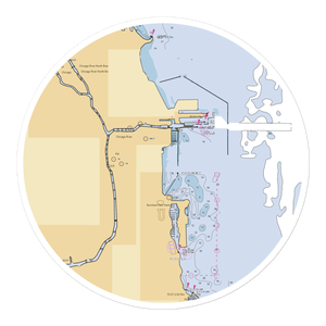 Monroe Harbor, the Chicago Harbors (Arlington Heights, IL) NOAA Chart Sticker