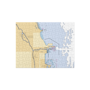 DuSable Harbor, The Chicago Harbors (Arlington Heights, IL) NOAA Chart Jigsaw Puzzle