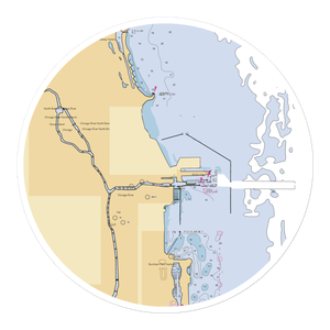 DuSable Harbor, The Chicago Harbors (Arlington Heights, IL) NOAA Chart Sticker