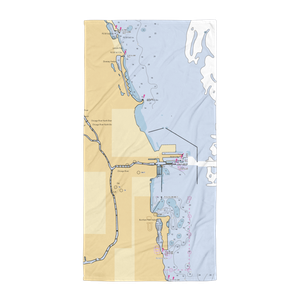 Island Party Hut (Arlington Heights, IL) NOAA Chart Towel