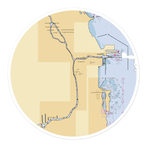 River City Marina (Arlington Heights, IL) NOAA Chart Sticker