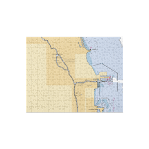 Jefferson Beach Yacht Sales (Arlington Heights, IL) NOAA Chart Jigsaw Puzzle