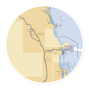 Jefferson Beach Yacht Sales (Arlington Heights, IL) NOAA Chart Sticker