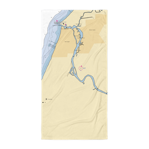 Eagle Pointe Harbor (Stevensville, MI) NOAA Chart Towel