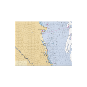 Belmont Harbor, the Chicago Harbors (Chicago, IL) NOAA Chart Jigsaw Puzzle