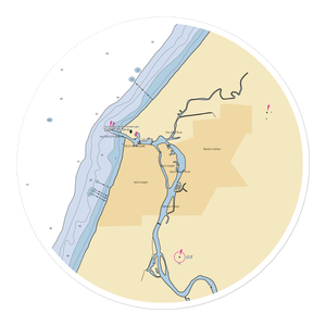 St Joseph Island Municipal Ramps (Stevensville, MI) NOAA Chart Sticker