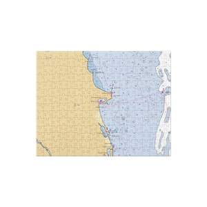 Montrose Harbor, the Chicago Harbors (Chicago, IL) NOAA Chart Jigsaw Puzzle