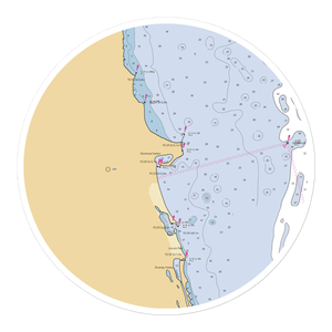 Montrose Harbor, the Chicago Harbors (Chicago, IL) NOAA Chart Sticker