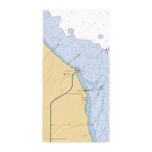 Sheridan Shore Yacht Club (Evanston, IL) NOAA Chart Towel