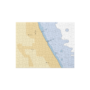 North Shore Yacht Club (Highland Park, IL) NOAA Chart Jigsaw Puzzle