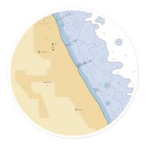 North Shore Yacht Club (Highland Park, IL) NOAA Chart Sticker