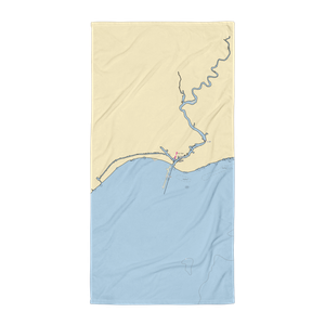 Sun-Up Marina (New Baltimore, MI) NOAA Chart Towel