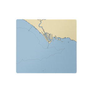 Vernier's Marina (Fair Haven, MI) NOAA Chart  Gaming Mouse Pad