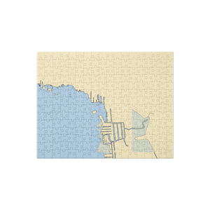 Bouvier Bridge Marina (Fair Haven, MI) NOAA Chart Jigsaw Puzzle