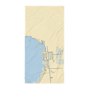 Windmill Point Yacht Club (Fair Haven, MI) NOAA Chart Towel