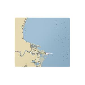 Waypointe Marina (New Baltimore, MI) NOAA Chart  Gaming Mouse Pad