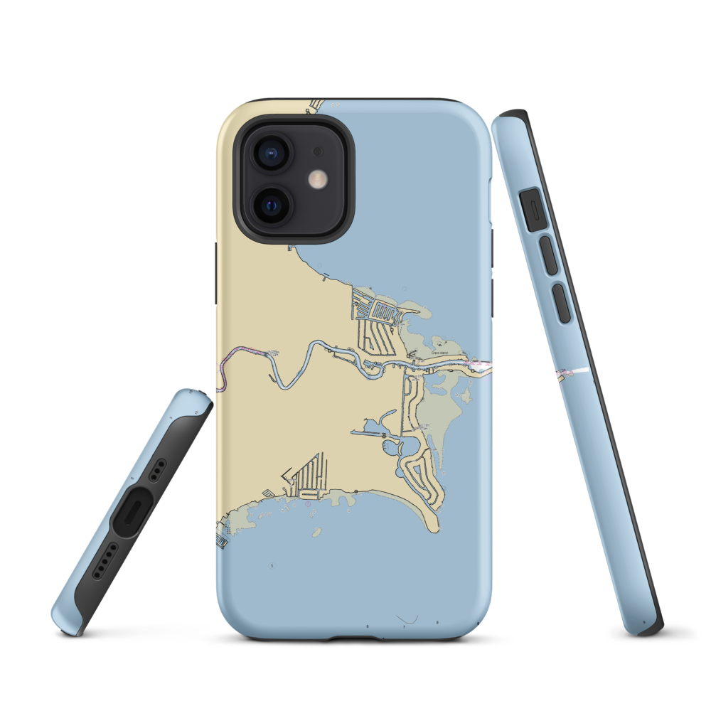 Boat Works Marina Inc (New Baltimore, MI) NOAA Chart  Tough iPhone Case iPhone 12 model shown