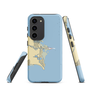 Lands End Marina (Harrison Township, MI) NOAA Chart Samsung Phone Case