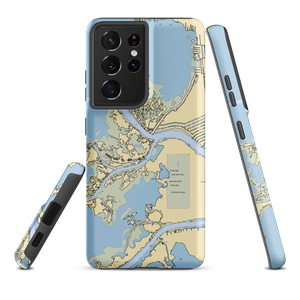 North Channel Yacht Club (Algonac, MI) NOAA Chart Samsung Phone Case