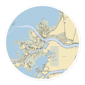 North Channel Yacht Club (Algonac, MI) NOAA Chart Sticker