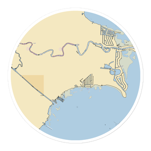 Seawatch Condominium & Marina-Private (Harrison Township, MI) NOAA Chart Sticker