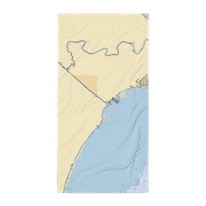 Velger Boat Harbor (Harrison Township, MI) NOAA Chart Towel