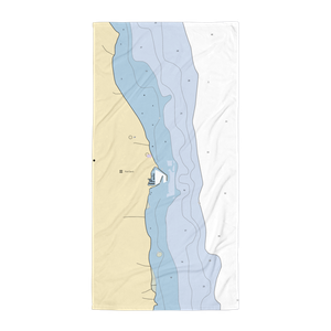 Port Sanilac Municipal Harbor (Port Sanilac, MI) NOAA Chart Towel