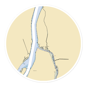 Ecarte Marine (Marine City, MI) NOAA Chart Sticker