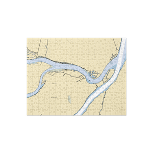 WC Beardslee Marine Service (Algonac, MI) NOAA Chart Jigsaw Puzzle