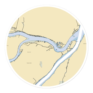 Sunset Harbor (Algonac, MI) NOAA Chart Sticker