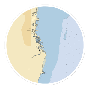 Len's Gas Dock (Saint Clair Shores, MI) NOAA Chart Sticker